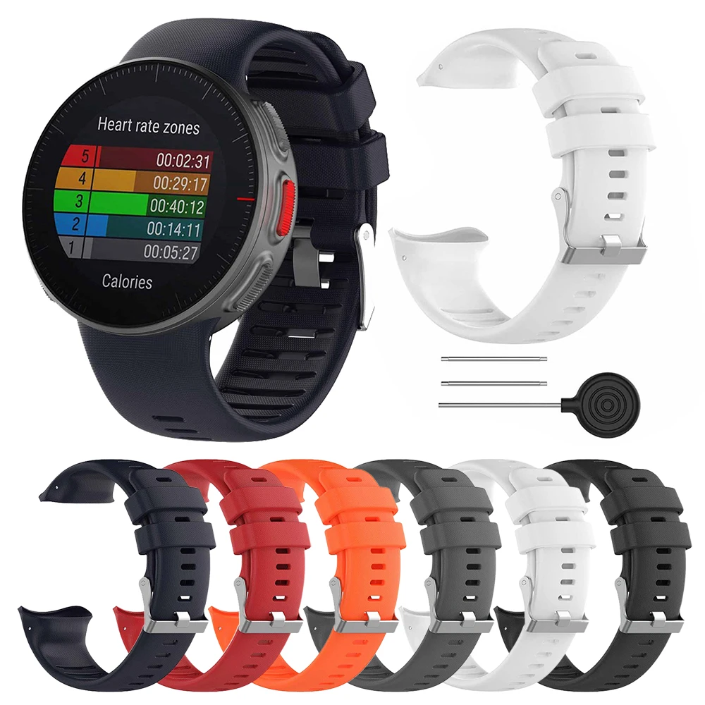 

Smartwatch Band Bracelet Wristband Strap Replacement Accessories Soft Silicone Band Unisex Polar Vantage V Watch Band