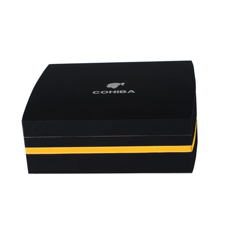 COHIBA изысканные роскошные MirageBlack кожаные декоративные изделия из кедрового