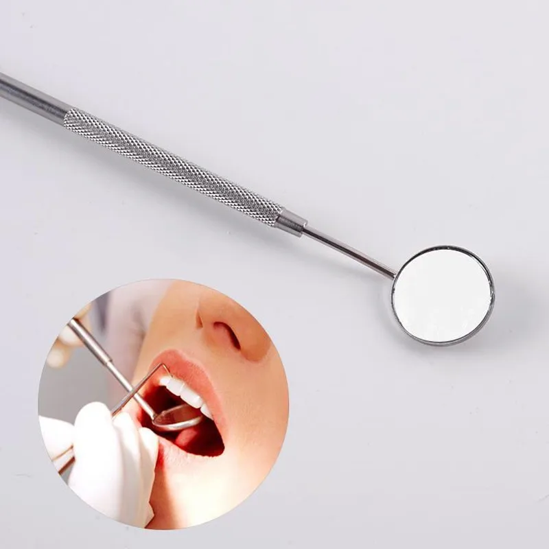 1 Pcs Oral Health Care Dental Mouth Mirror for Checking Eyelash Extension Stainless Steel Dental Mirror Removable Makeup Tools
