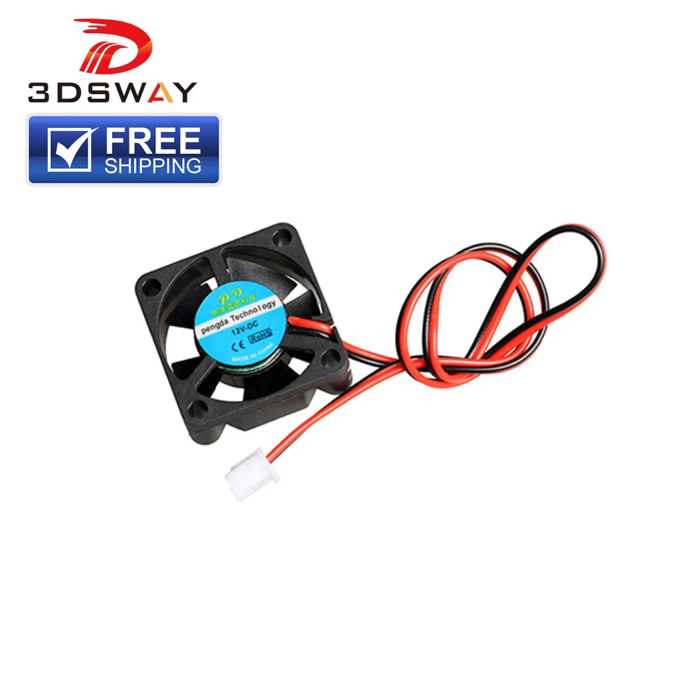 

3DSWAY 3D Printer Parts Cooling Fan 30*10mm DC 12V/24V for Extruders With 2 Pin Dupont Wires Hotend throat Cooling Fan 1pcs