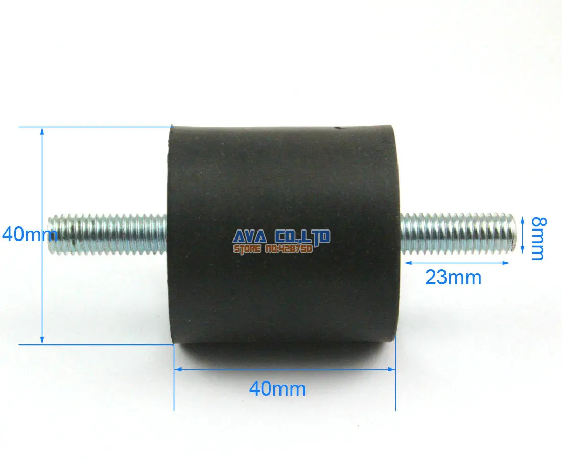 2 шт. 40*40 мм M8* 23 мм с двойным концом мужской виброизоляция крепление шпульки изолятор