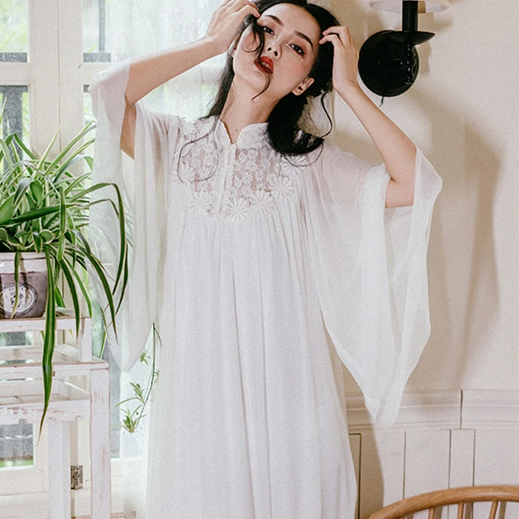white nighty dress