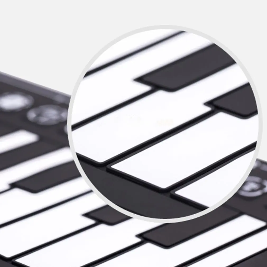 49-клавишная складное портативное фортепиано в рулоне силиконовый Портативный портативное фортепиано в рулоне для детей начинающих электронного фортепиано