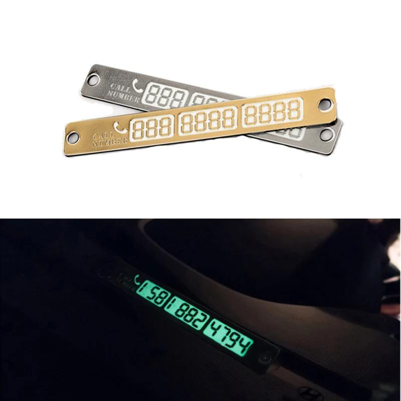 

15*2cm Car Temporary Parking Card Phone Number Card Plate Telephone Number Car Park Stop Automobile Accessories Car-styling