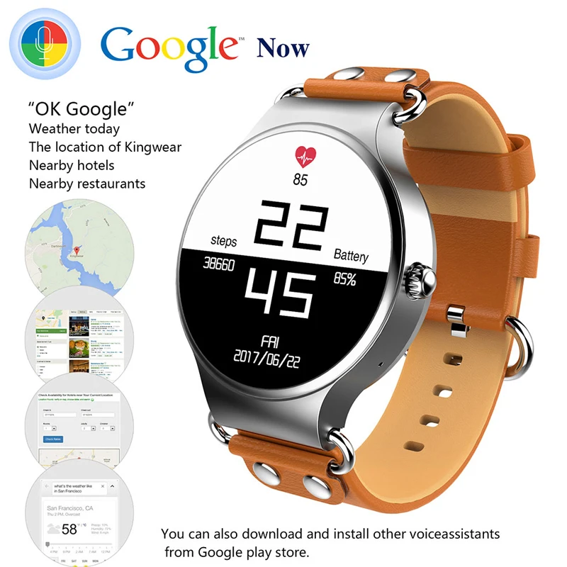 kw 9x android 5.1 bluetooth smartwatch