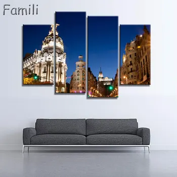 

4Pieces/set Spain Modern Printed Home For Living Room Painting On Canvas Wall Arts Picture Decor Artworks,,wall art canvas