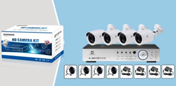 

4CH FULL HD XVR Kit CCTV System Outdoor Waterproof 4PCS Bullet Camera Security Surveillance Set