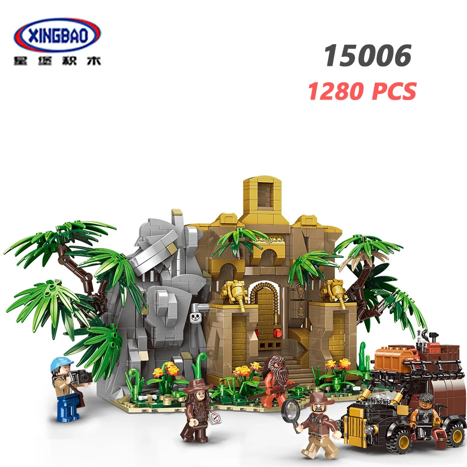 

XINGBAO 15006 Forest Adventure Series 1280PCS Ancient City Building Blocks Camp Tree Bricks Compatible LegoINGs City Friends