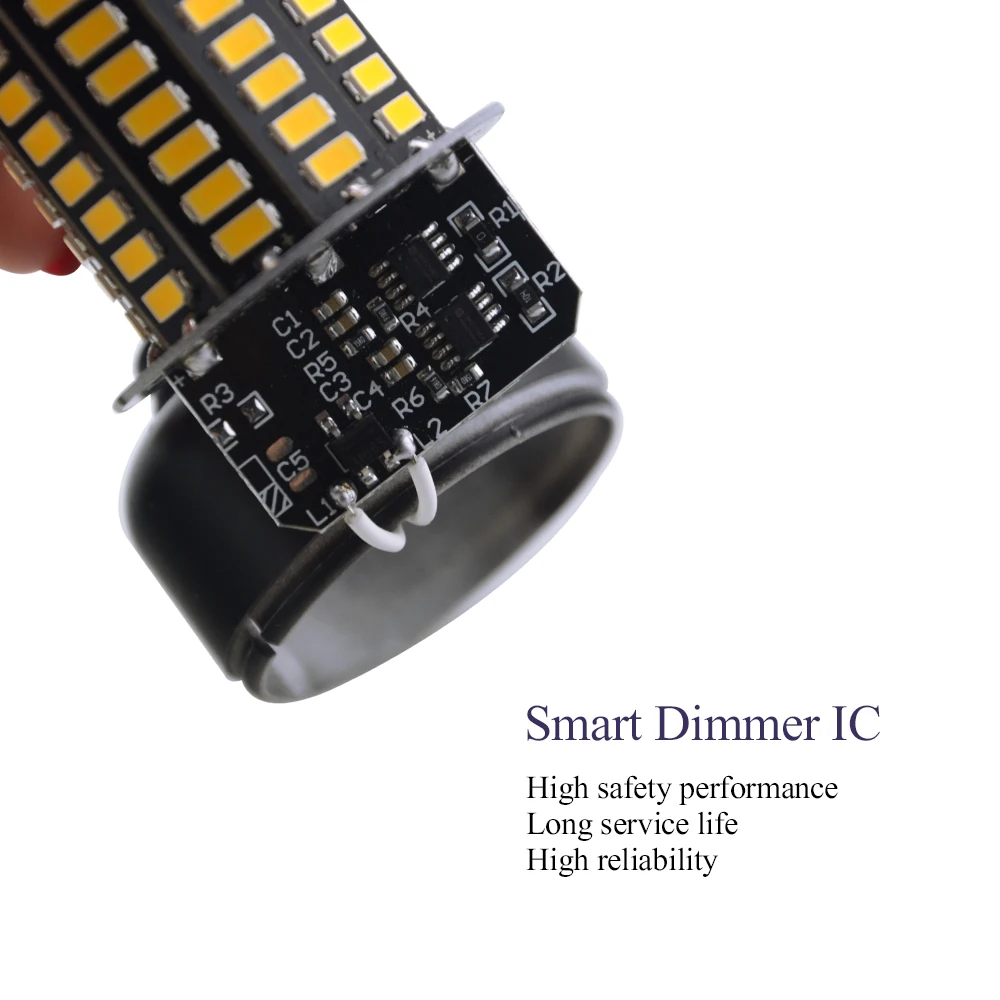 Диммируемая Светодиодная лампа E27 SMD5733 15 Вт 10 5 ac220в диммер 25% 50% 100% трехрежимный
