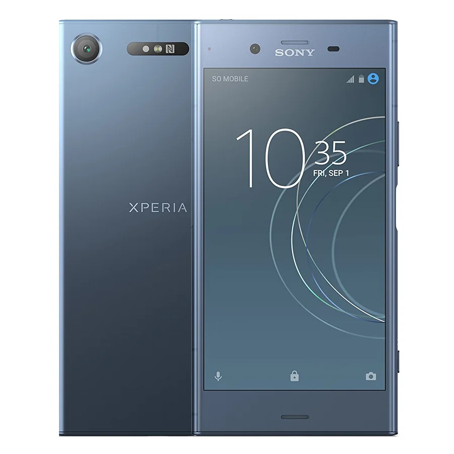 sony Xperia XZ1 G8341 64G rom 4G ram 19MP Восьмиядерный NFC 2700mAh с одной sim-картой Android 7,1 Быстрая зарядка 3,0 телефон - Цвет: Blue