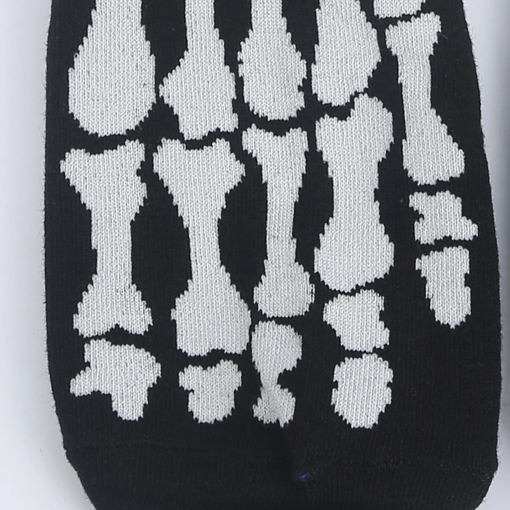 Modeager Fashion Hip hop Black Color Skeleton Alien Halloween Cool Women Socks Cotton Soft Summer Thin Novelty Socks for Women Modeager Fashion Hip hop Black Color Skeleton Alien Halloween Cool Women Socks Cotton Soft Summer Thin Novelty Socks for Women