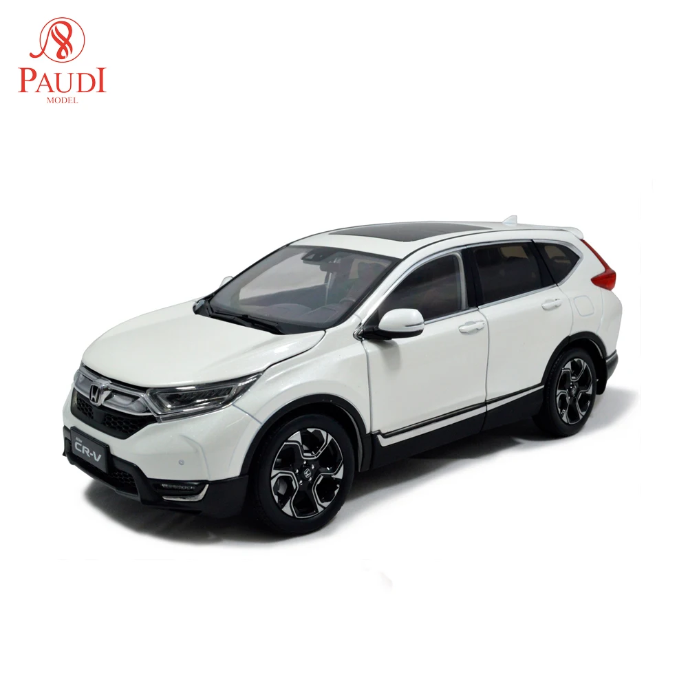 Paudi Model 118 1/18 Scale Honda CR V 2017 SUV White Diecast Model Car