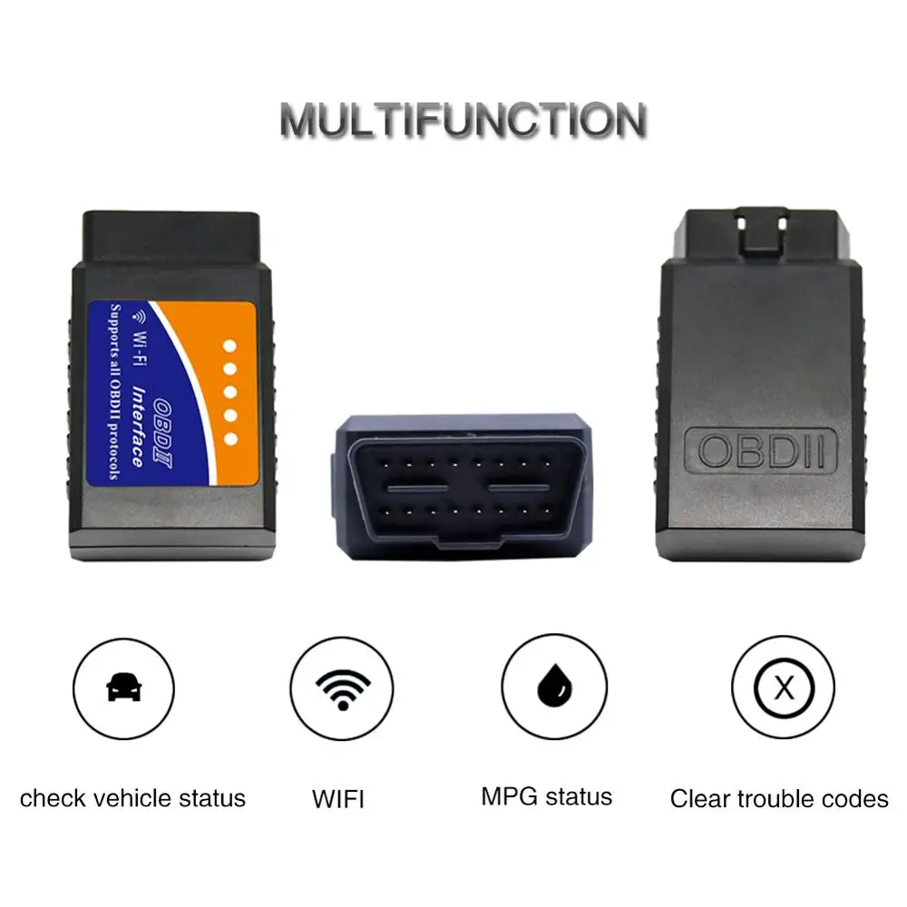 SMARTECH ELM327 OBD II wifi OBD2 V1.5 с чипом PIC18F25K80 автомобильный диагностический OBD 2 ELM 327 сканер Wi-Fi для Android/IOS/Windows