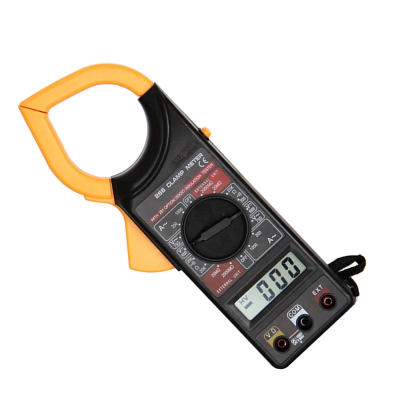 SXM-SXM DT266 Digital Current Clamp Meter Buzzer Data Hold Non-Contact Multimeter Voltmeter Ohmmeter Ammeter Ohmmeter Volt AC DC Meter Digital Clamp Meter SXM-SXM DT266 Digital Current Clamp Meter Buzzer Data Hold Non-Contact Multimeter Voltmeter Ohmmeter Ammeter Ohmmeter Volt AC DC Meter Digital Clamp Meter