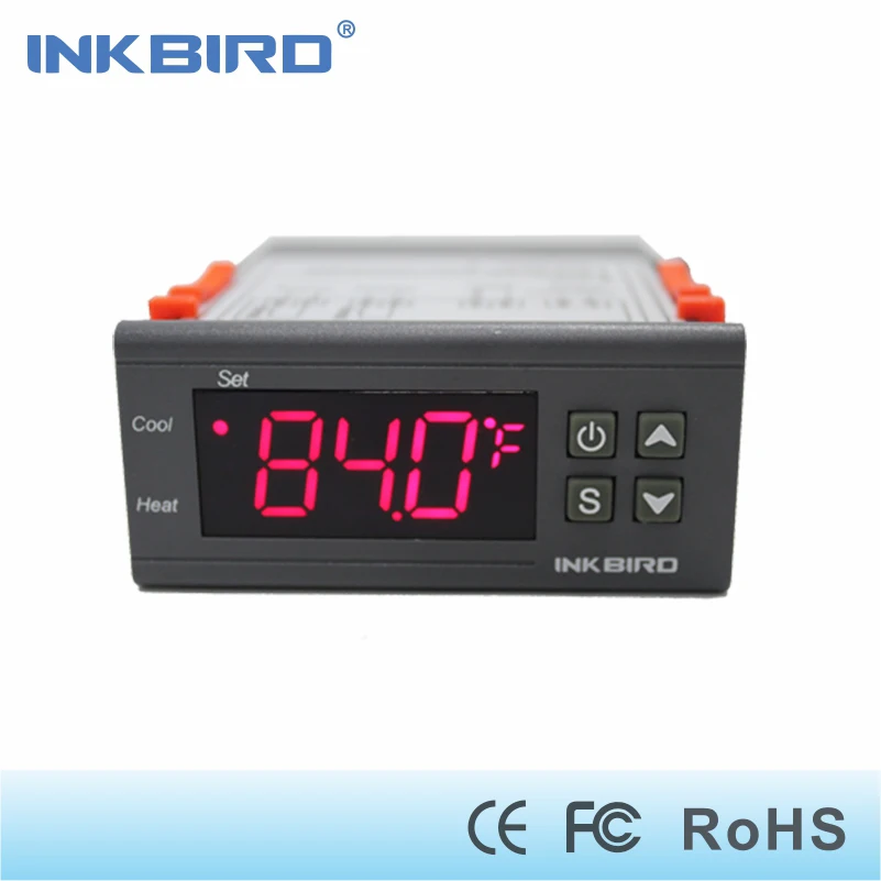 

Inkbird ITC-1000 220V All-Purpose Digital Temperature Controller Fahrenheit &Centigrade Thermostat w Sensor 2 Relays