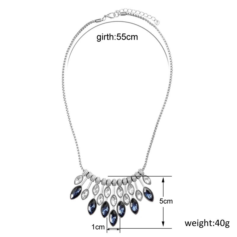 ZOSHI массивное ожерелье s& Кулоны Кристалл Макси ожерелье для женщин Женская Цепочка Воротник Collier Femme модное ювелирное изделие