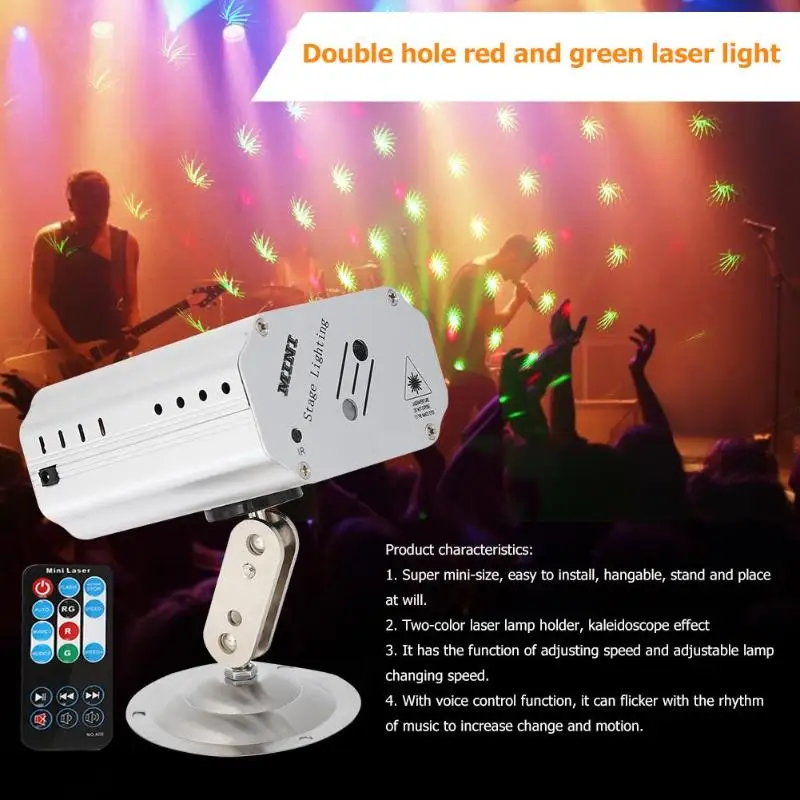 

24 Patterns LED Laser Projector Starry Sky Stage Light DJ Disco Stage Light LED Laser Projector Stage Dancing Party Lighting