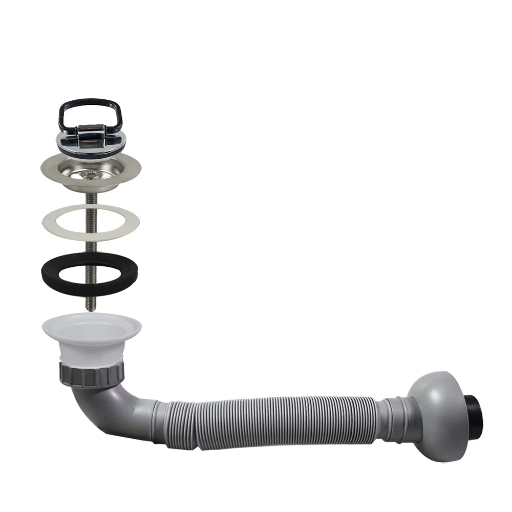 Набор для слива раковины Talea с шлангом ситечко в ванну из нержавеющей