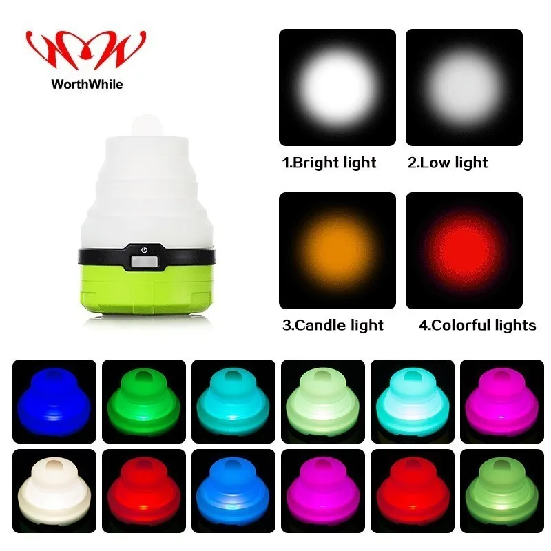 100 Pieces/lot Portable LED Tent Light Outdoor Camping Travel