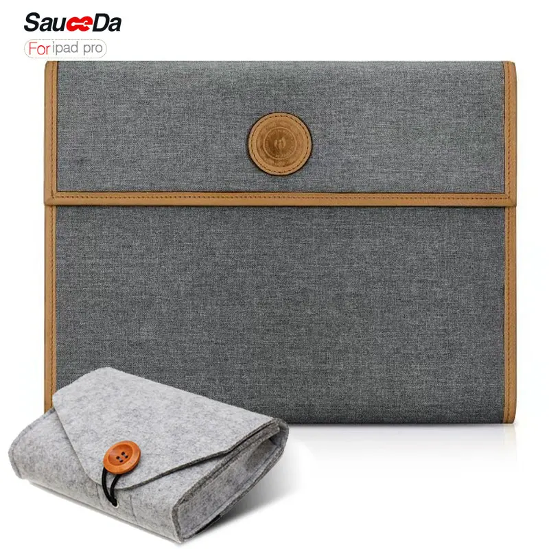 Icarer sleeve For ipad pro 12.9 inch cover Multifunctional bag Genuine