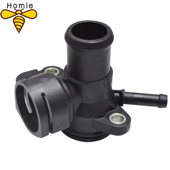 

Black Water Coolant Hose Connector Flange For Tiguan Passat B7 CC Golf MK6 A3 Q3 TT Skoda Octavia 06J121132F 06J 121 132 F