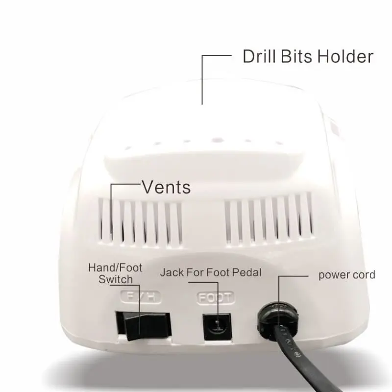 Preise Authent MARATHON Champion 3 102L Griff 35000rpm Elektrische Nagel Bohren STARKE 210 Micro Motor Schleifen Maschine Für Nagel kunst Werkzeuge