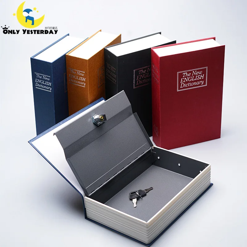 2016 Piggy Bank English Dictionary Book Safe Deposit Money Box Security Jewelry Vault Creative Storage Box