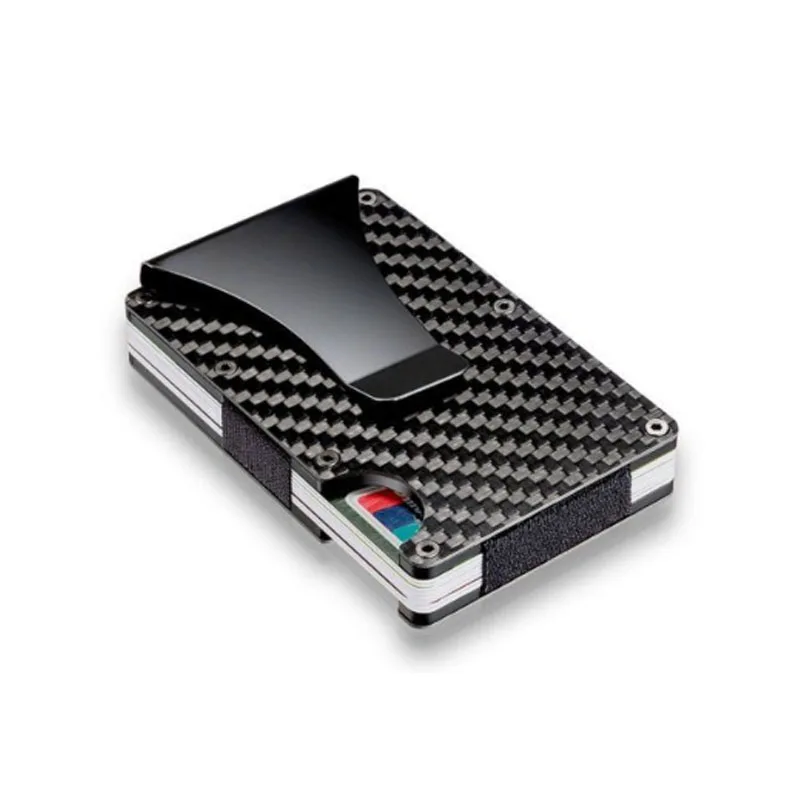 

1pcWallet Credit Card Cases Creative Business Card Case Anti Scan Metal ID Aluminium Credit Holder Anti-Theft Card Slot For Men