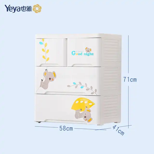 Baby Drawer Storage Cabinet Children S Wardrobe Plastic Cartoon Baby Drawer Storage Cabinet Children S