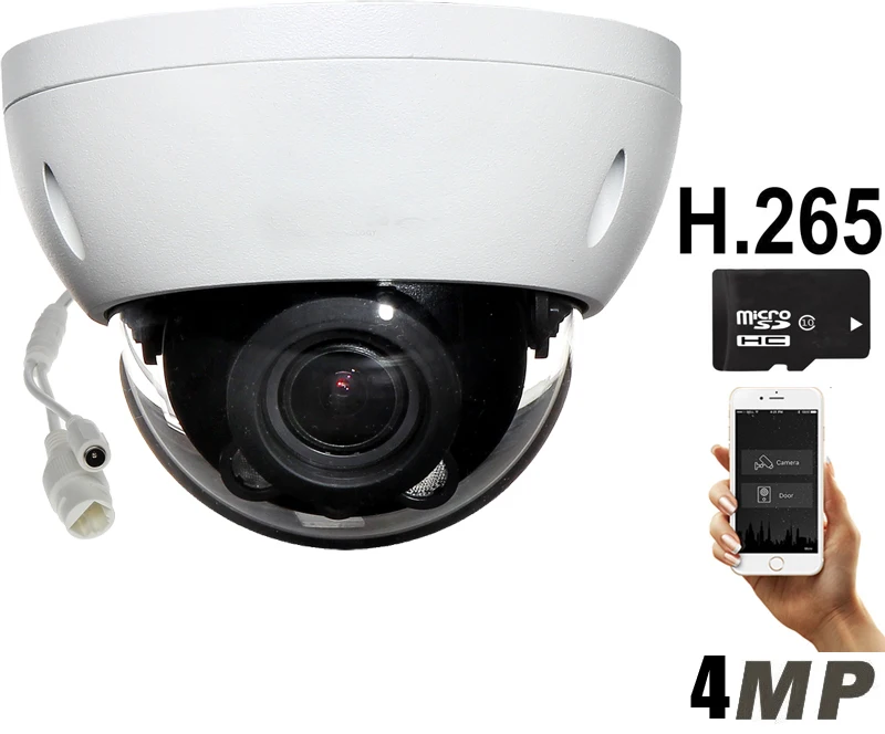 

4MP IP Camera POE IPC-HDBW1431E H.265& H.264 WDR IP67 IVS Max IR LED Length 30m Multiple network monitoring CCTV Camera
