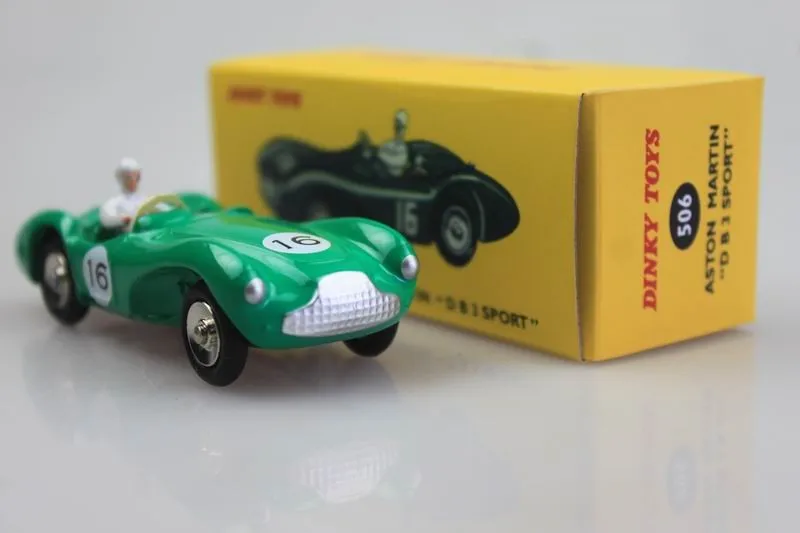 Aston Martin DB3 Sports green DINKY TOYS DeAgostini 1:43 DIECAST MODEL CAR 110