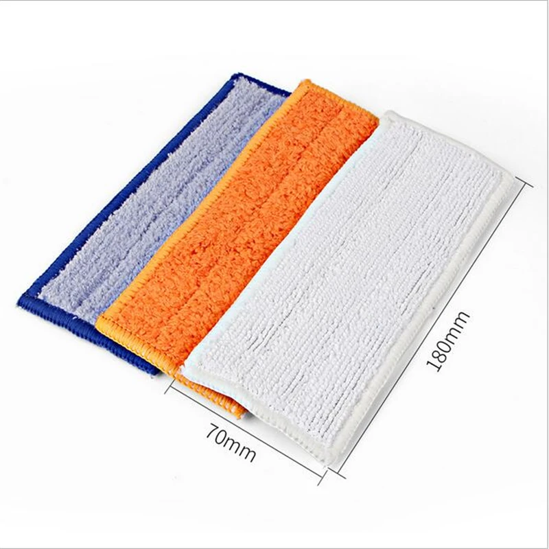 

3pcs/lot Washable Vacuum Cleaner Replacement 180*70mm Mop Parts For 240 241 Vacuum Cleaner Dry And Wet Mop Parts