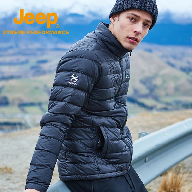 Jeep мужская аутентичная уличная спортивная куртка утолщенная зимняя походная пуховая куртка пальто
