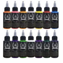 Татуировки и боди-арт татуировки пигмента татуировки набор чернил Microblading Постоянный татуировки Поставки 14 цветов