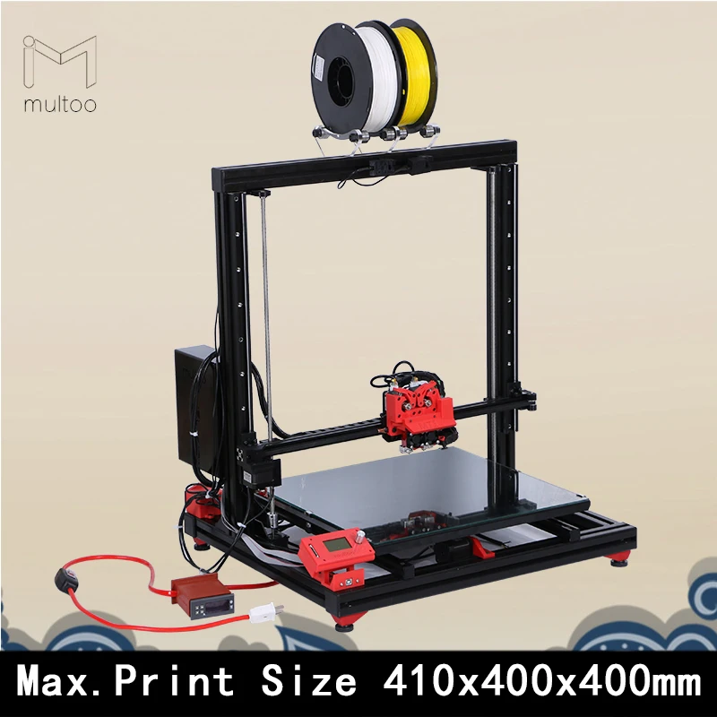 Big Build Volume Industrial 3D Metal Color Printer with Heated Bed multoo Mt1 3d printer
