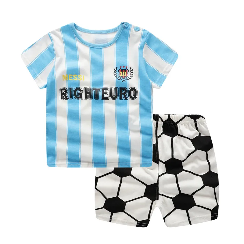 Summer Baby Short Sleeve for Clothing Boys Girls Cotton Suit for Children Two Clothes Sets for Babies Newborn Baby Girl Clothes - Цвет: Цвет: желтый