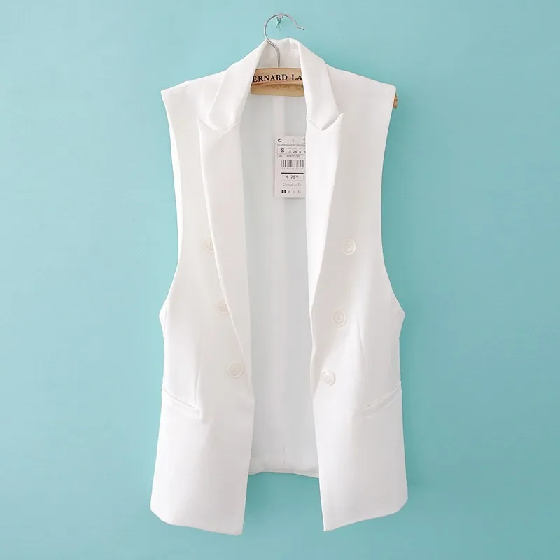 blazer vest outwear ow0114 white