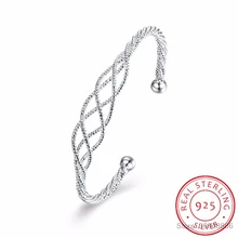 Браслет LEKANI с проволочным узлом, браслеты и браслеты, Регулируемый Открытый Браслет-манжета для женщин, браслет femme bijoux argent encanto