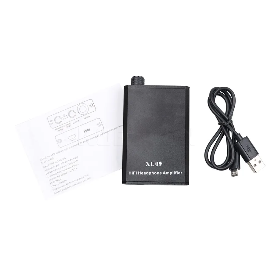 Portable Audio HIFI Headphone Amplifier Earphone AMP with Audio USB Cable Amplifier Earphone and HIFI Headphone Amplifier