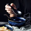 Japanese Kilnglazed Ceramic Noodle Bowl Rice Bowl Family Restaurant Ramen Bowl Large Soup Bowl Fruit Salad Instant Noodle ► Photo 2/6