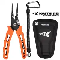 420 Stainless Steel Fishing Pliers Tungsten Carbide Braid Cutters Crimper Hook Remover Saltwater Resistant Fishing Gear