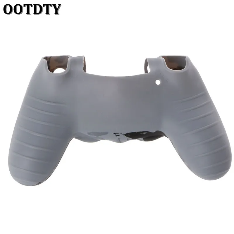 3-In-1 Anti-Slip Camouflage Soft Silicone Cover Skin Case+ 2 Thumbsticks Grips For Sony PS4 Pro Slim Controller