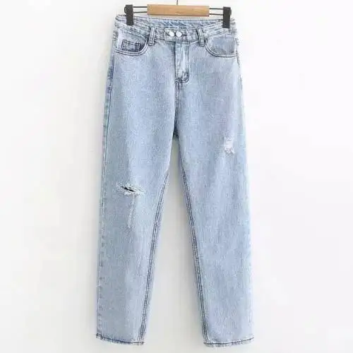 Женские повседневные джинсы с дырками
