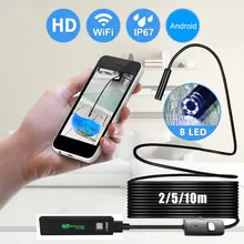 Эндоскоп HD труба камера бороскоп Беспроводная жесткая линия для Android для IOS Прямая
