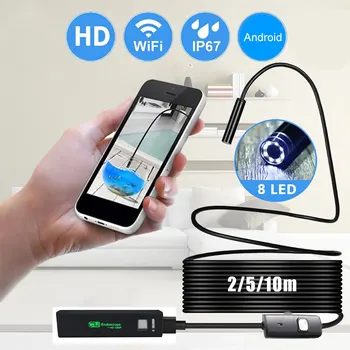 

2019 Endoscope HD Pipe Camera Borescope Wireless Hard Line for Android for IOS Drop Shipping