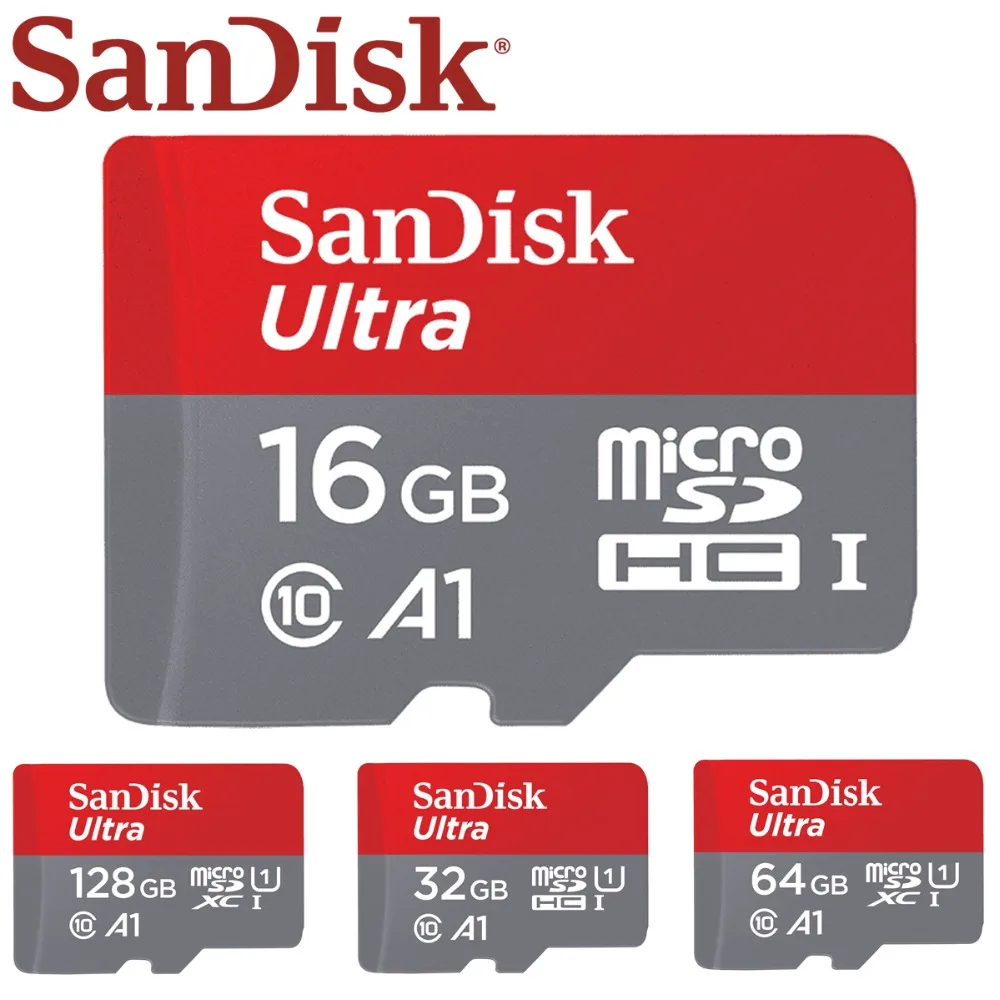 Дешевый SanDisk MicroSD карты 64 GB 128 GB Class10 карты памяти 16 Гб, 32 ГБ micro sd MicroSD флэш TF карты SDHC SDXC карт памяти для ПК