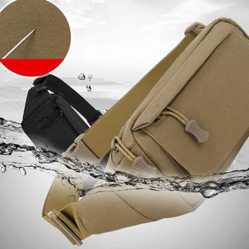 

Outdoor Fashion Tactical Camouflage Waterproof Breathable Small Waist Bag For Unisex Climbing Mobile Phone Bags Accessories