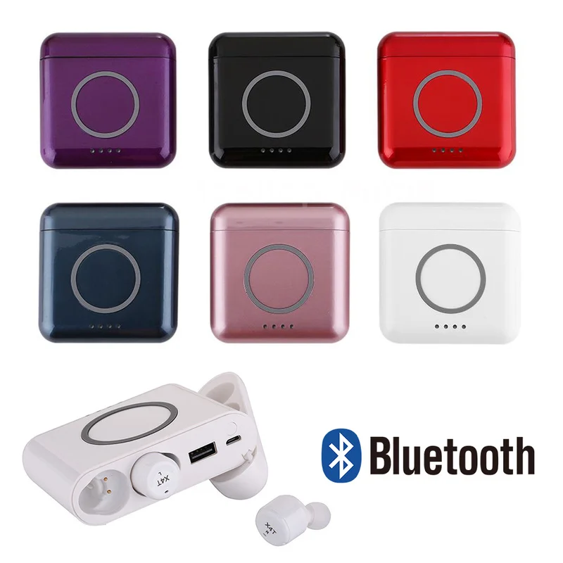 

Wireless Bluetooth4.2 Headsets Stereo In-Ear Earbuds Earphone HIFI Sound Supports Wireless Charging for Smart Phone