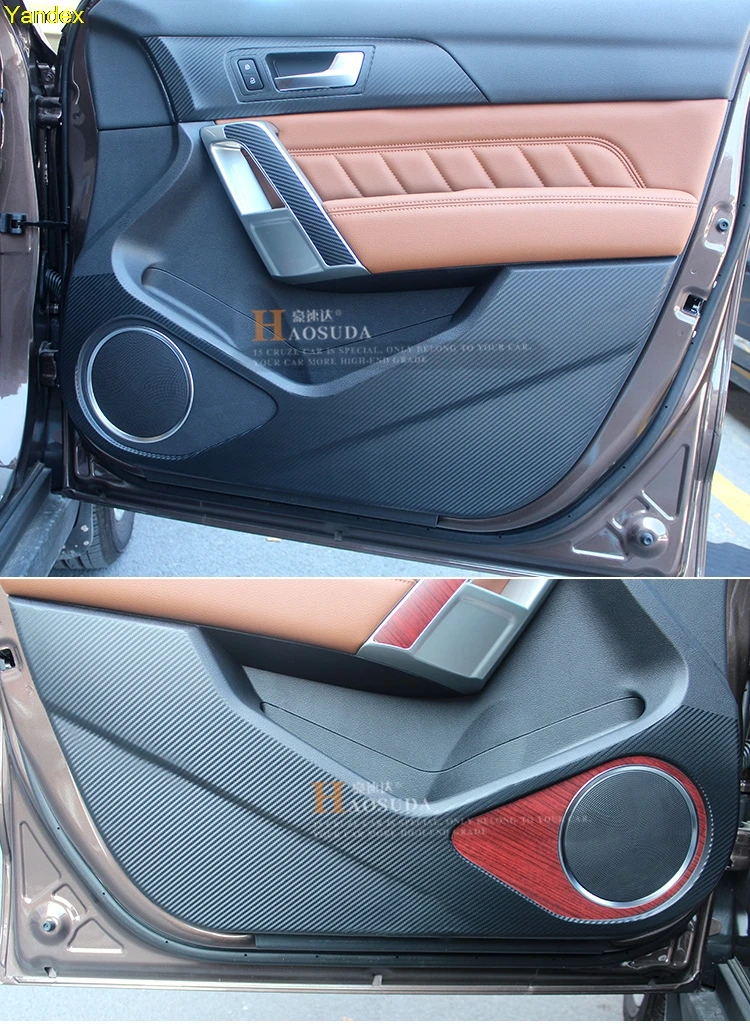 Яндекс для maval H2 модификации интерьера управление из углеродного волокна шестерни ручки двери подлокотник изменить цвет пасты стикер 27 шт
