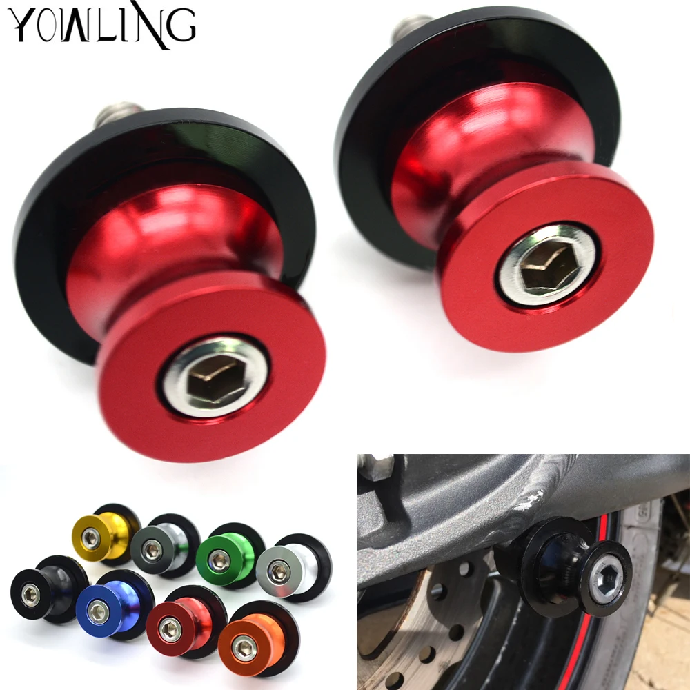 

for kawasaki Z900 Z 900 2017 8MM swingarm Sliders Motorcycle CNC Swingarm Spools stand screws Slider para moto motocicleta M8